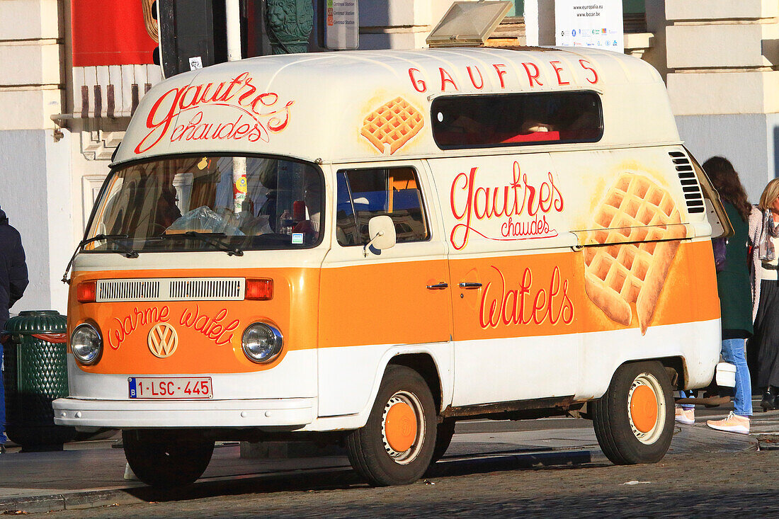 Europa,Belgien,Brüssel. Die berühmte belgische Waffel