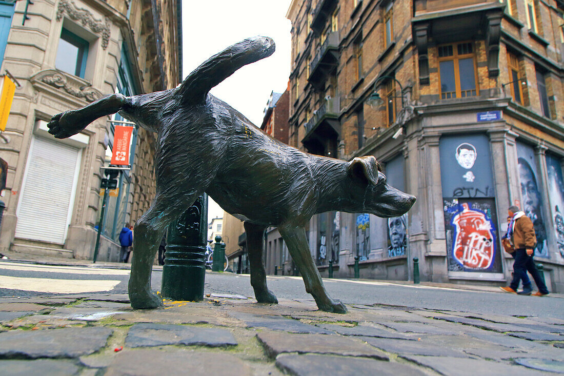 Europa,Belgien,Brüssel,Het Zinneke Statue