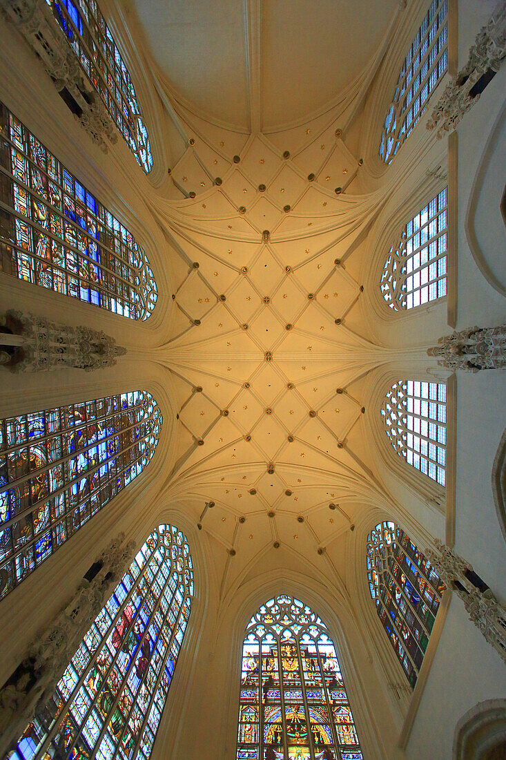 Europe,Belgium,Brussels. Saint-Michel et Gudule cathedrale