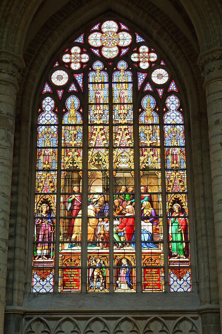 Europa,Belgien,Brüssel. Kathedrale Saint-Michel und Gudule