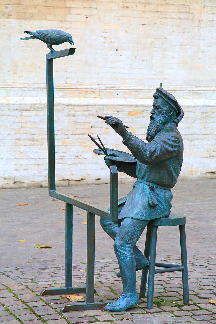 Europa,Belgien,Brüssel. Bruegel-Statue