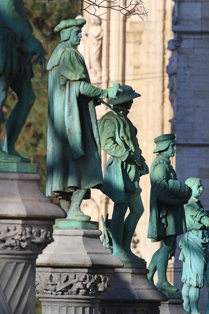 Europe,Belgium,Brussels. Petit Sablon Square