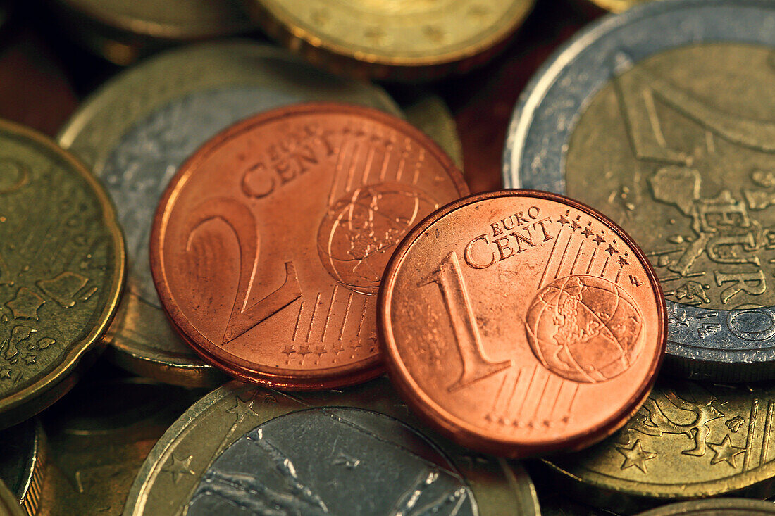 Still life on the theme of removing red coins