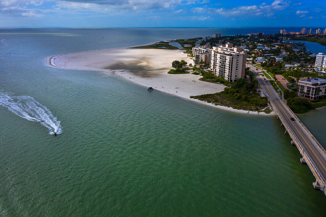 Usa,Florida. Lee County. Fort Myers beach. Estero Island. Big Carlos Pass