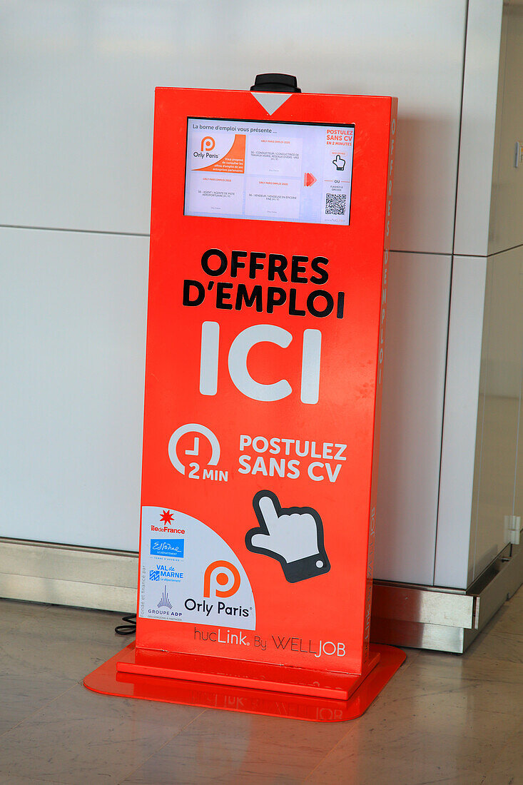 Job machine,Orly Airport. France