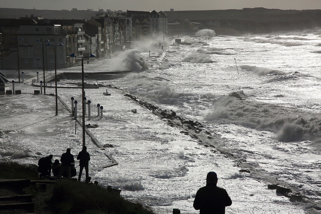 France,Hauts de France,Pas de Calais,Opal Coast,Ciara storm. Wimereux seaside