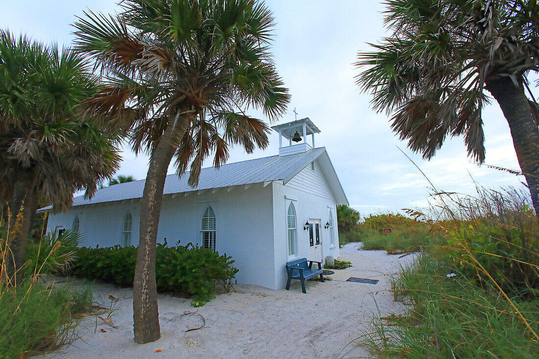 Usa,Florida. Gasparilla Island. Boca Grande. Amory Memorial Chapel