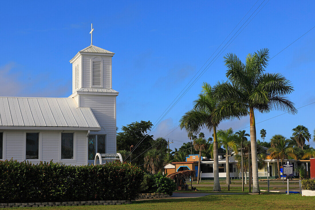 USA, Florida. Everglades-Stadt. Everglades Gemeinde Kirche