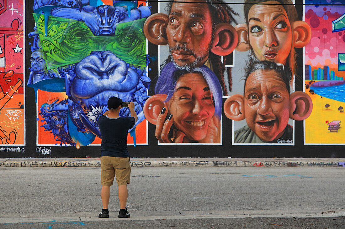 Usa,Florida,Miami, Wynwood district. Streetart