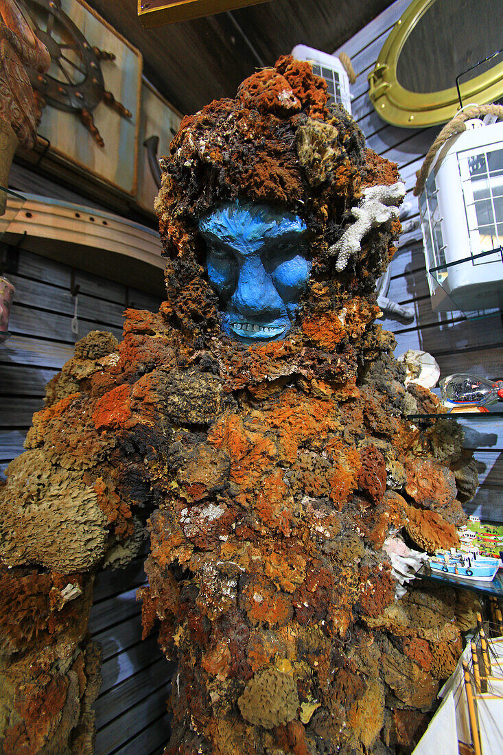 Usa,Florida. Key West. Mannequin made of natural sponges