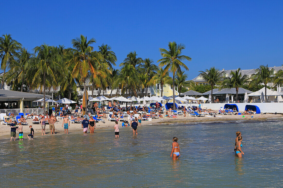 USA,Florida. Key West. South Beach. Südlichster Strand der kontinentalen USA