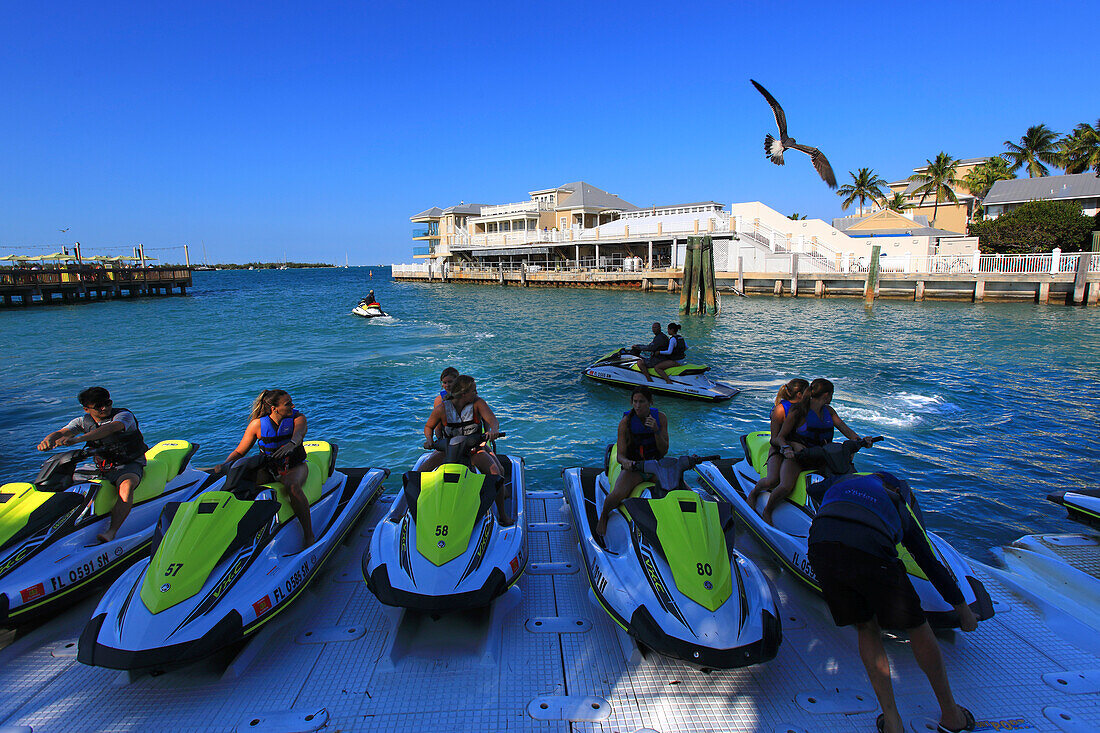 USA, Florida. Key West, Jetskiunterricht