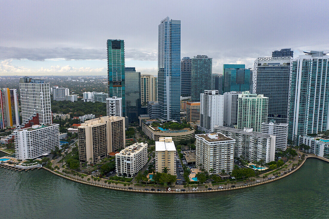 Usa,Florida,Miami,Downtown Miami. Biscayne Bay