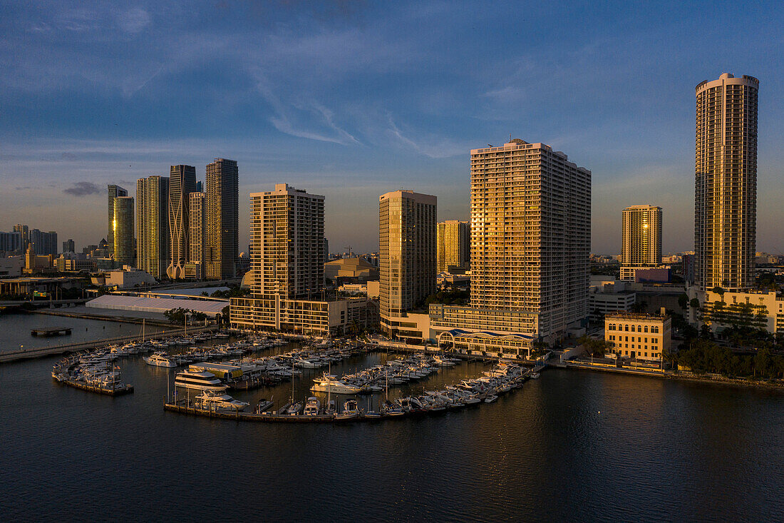 Usa,Florida,Miami. Biscayne Bay. Miami Marriott Biscayne Bay