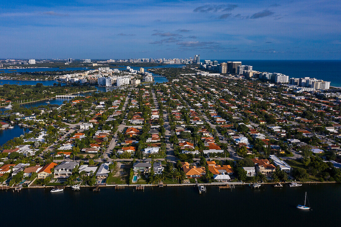 Usa,Florida,Miami. Nordstrand. Biscayne Bay