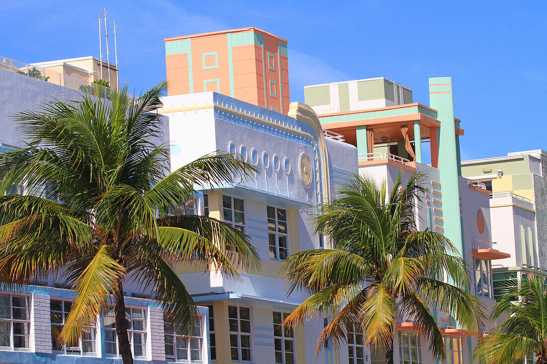 USA,Florida,Miami. Miami Strand. South Beach,Ocean Drive