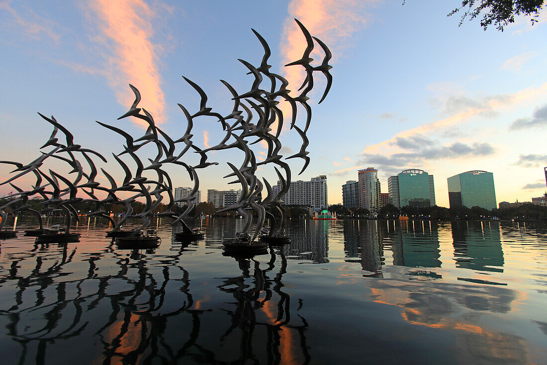 Usa,Floride,Orlando. Lake Eola Park