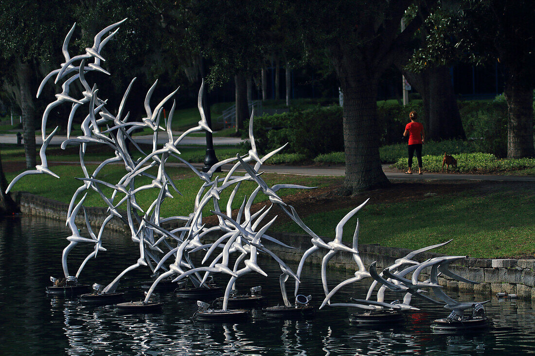 Vereinigte Staaten, Floride, Orlando. See Eola Park