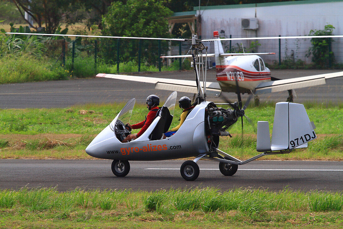 St. Francois Flughafen, Guadeloupe. Autogyro