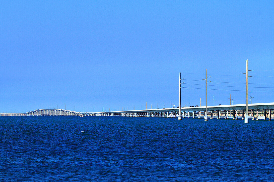 USA,Florida,Keys. Übersee-Autobahn