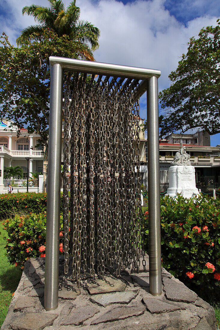 Frankreich, Französische Antillen, Guadeloupe. Pointe a Pitre. Place de la victoire. Baimbridge-Denkmal