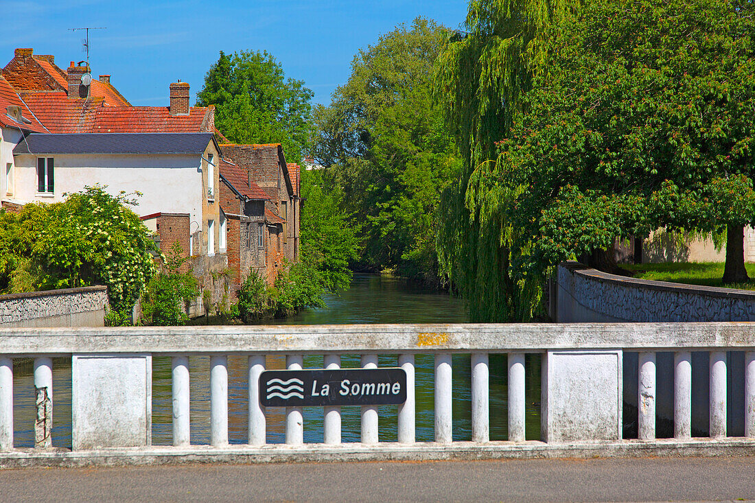 France,Hauts de France,Somme. Abbeville,center city. Somme river