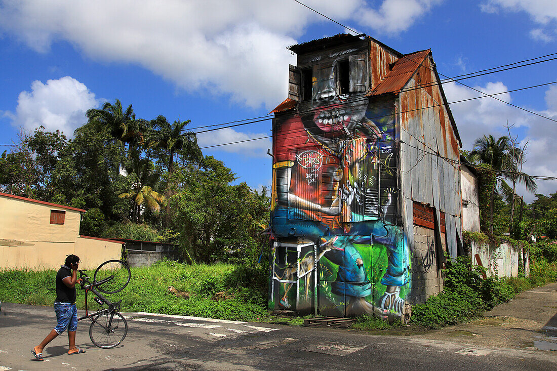 France,Guadeloupe. Pointe a Pitre. Street Art