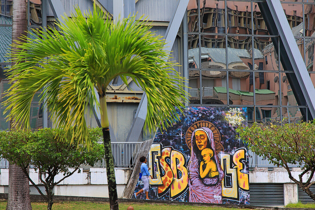 Frankreich,Guadeloupe. Pointe a Pitre. Straßenkunst