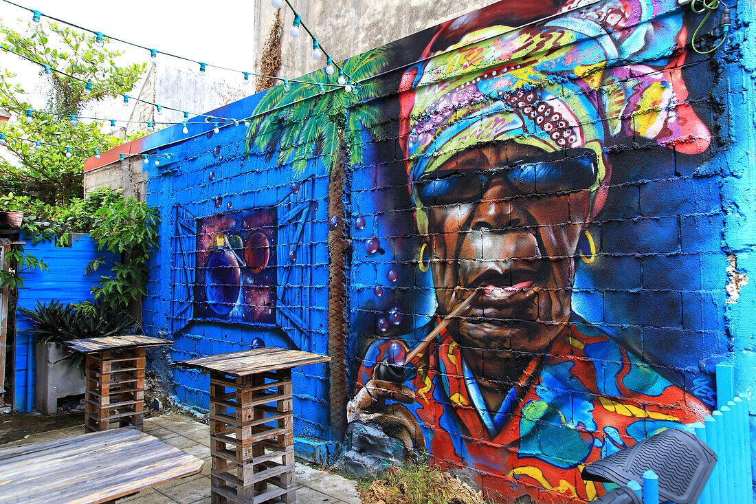 France,Guadeloupe. Pointe a Pitre. Street Art