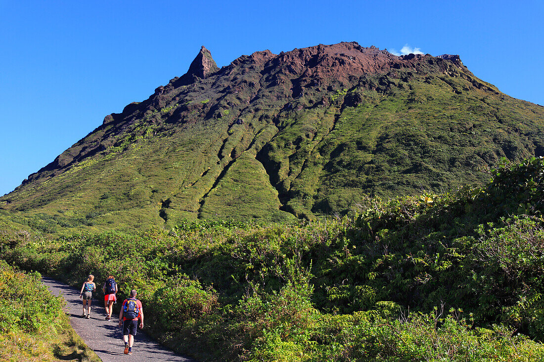 France,Guadeloupe. La Soufriere