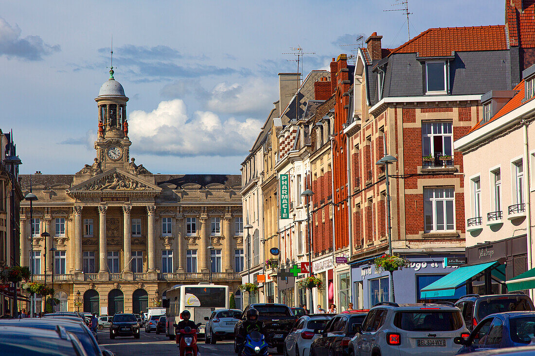 Frankreich,Hauts de France,Nord,Cambrai. Das Rathaus