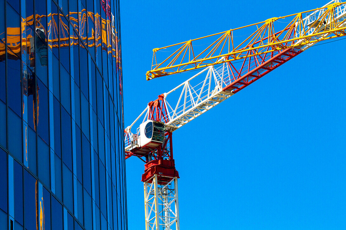 Crane and blue sky