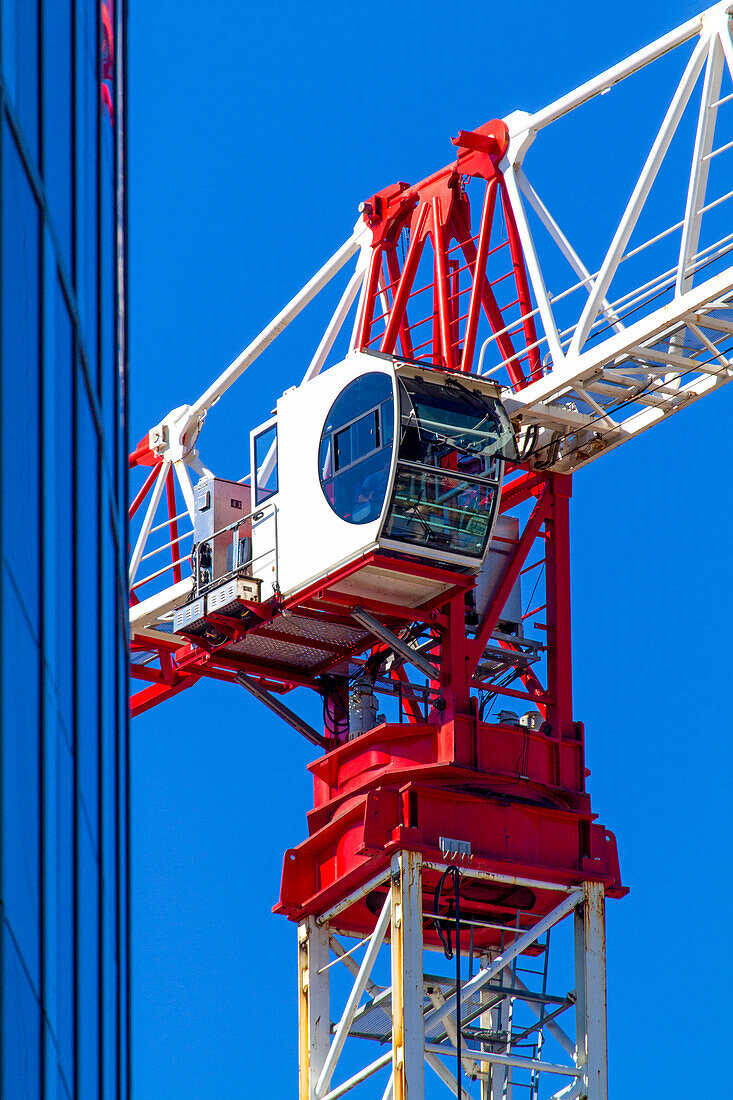 Crane and blue sky