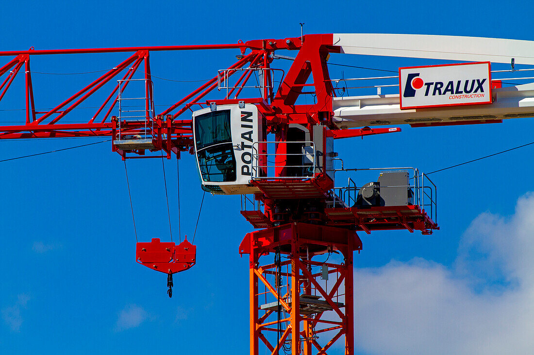 Crane and blue sky