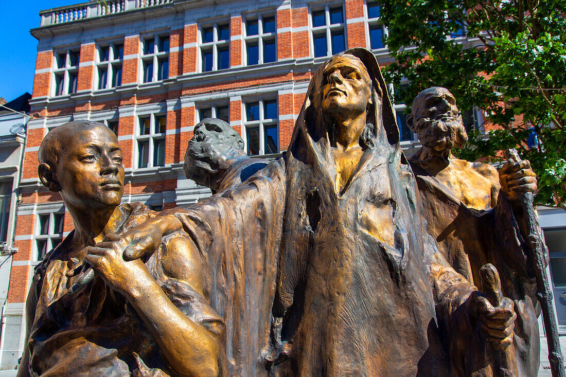 Europe,Belgium,Tournai. Statue