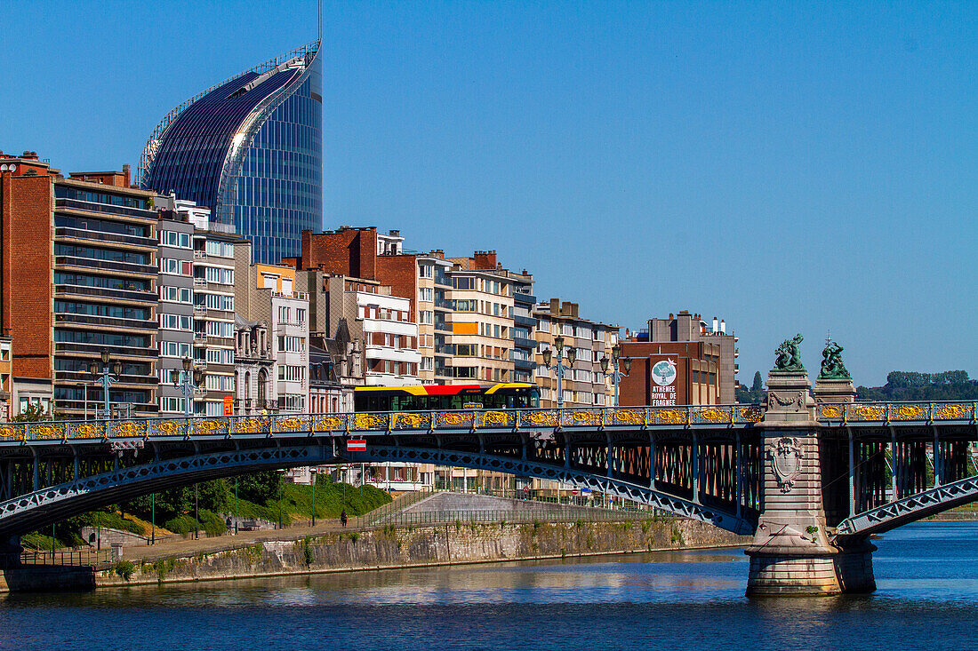 Europe,Belgium,Liege. Meuse River