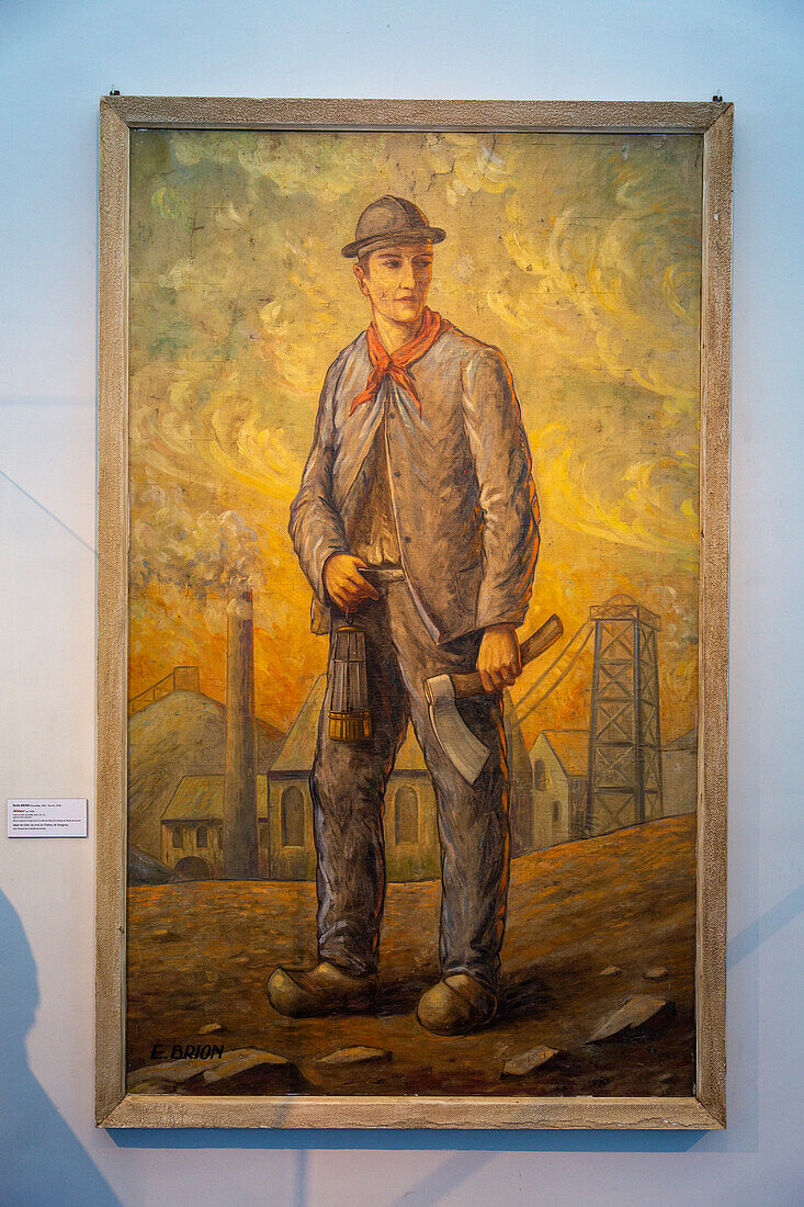 Europe,Belgium,Charleroi. Marcinelle,Le Bois du Casier,miner portrait