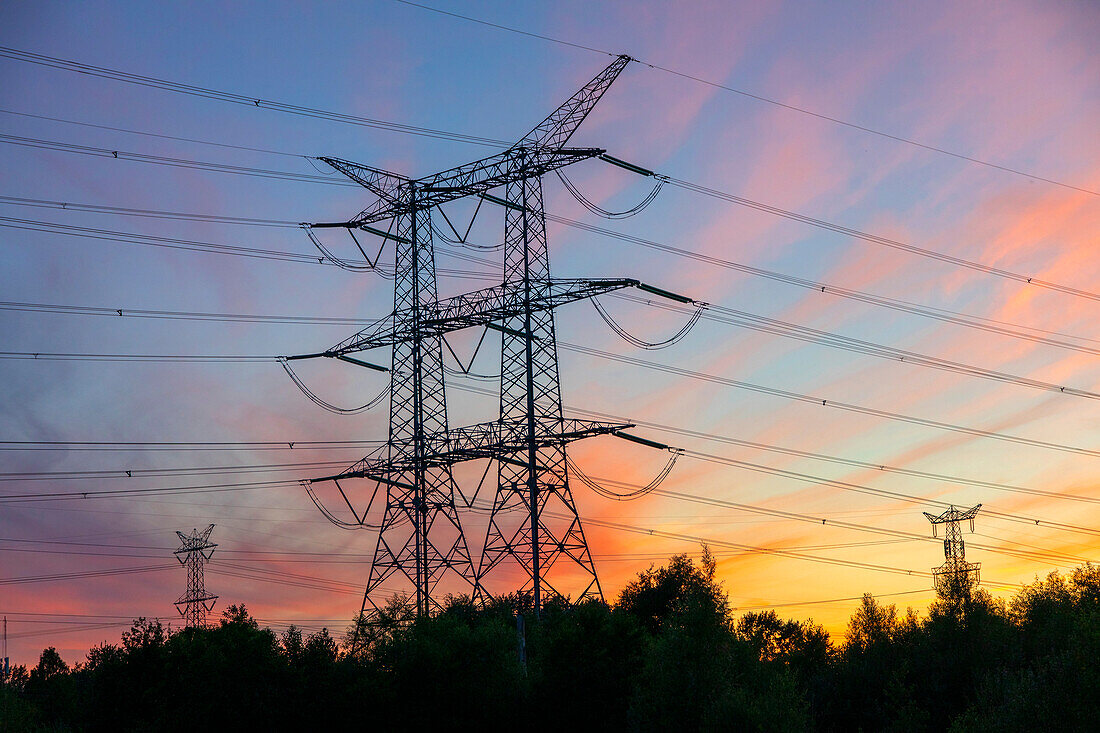 Europe,Nederlands. High voltage pylon