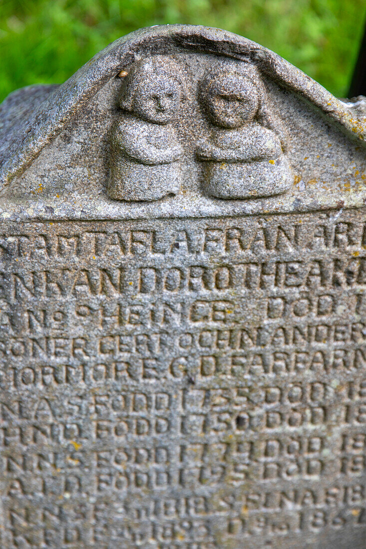 Europa,Skandinavien,Schweden. Sjöbo. Loevestad Geschnitzte Statuen. Hembygdsmuseum