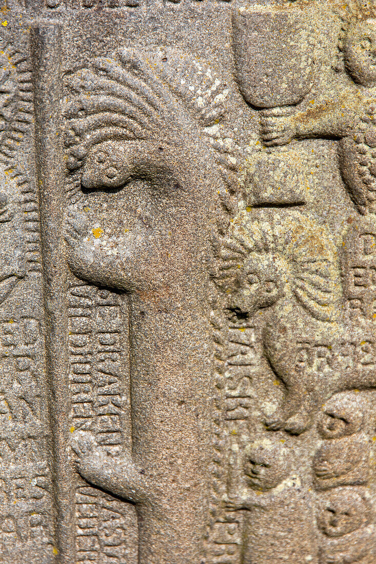 Europa,Skandinavien,Schweden. Sjöbo. Loevestad Geschnitzte Statuen. Hembygdsmuseum