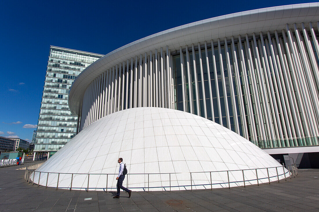 Europe,Luxembourg,Luxembourg City. Kirchberg,Europe Place. The Philharmonie