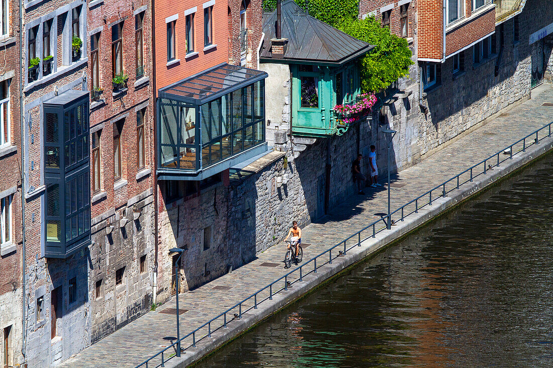 Europe,Belgium,Namur. Sambre River