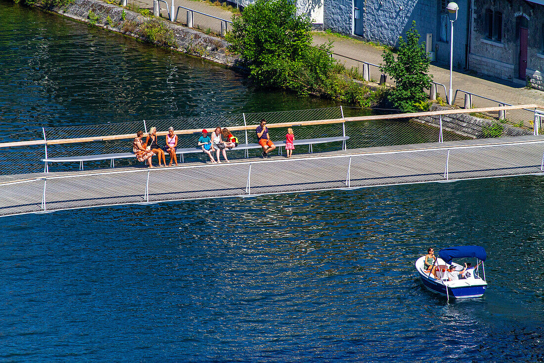 Europe,Belgium,Namur. Sambre River