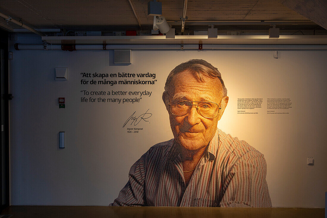 Europa,Skandinavien,Schweden. Smaland,aelmhult. IKEA Museum. Feodor Ingvar Kamprad IKEA Gründer