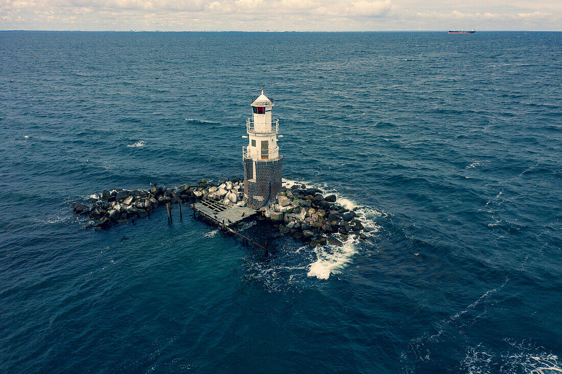 Europa,Skandinavien,Schweden. Skandinavien. Malmö. Leuchtturm Vaestra Hamnen