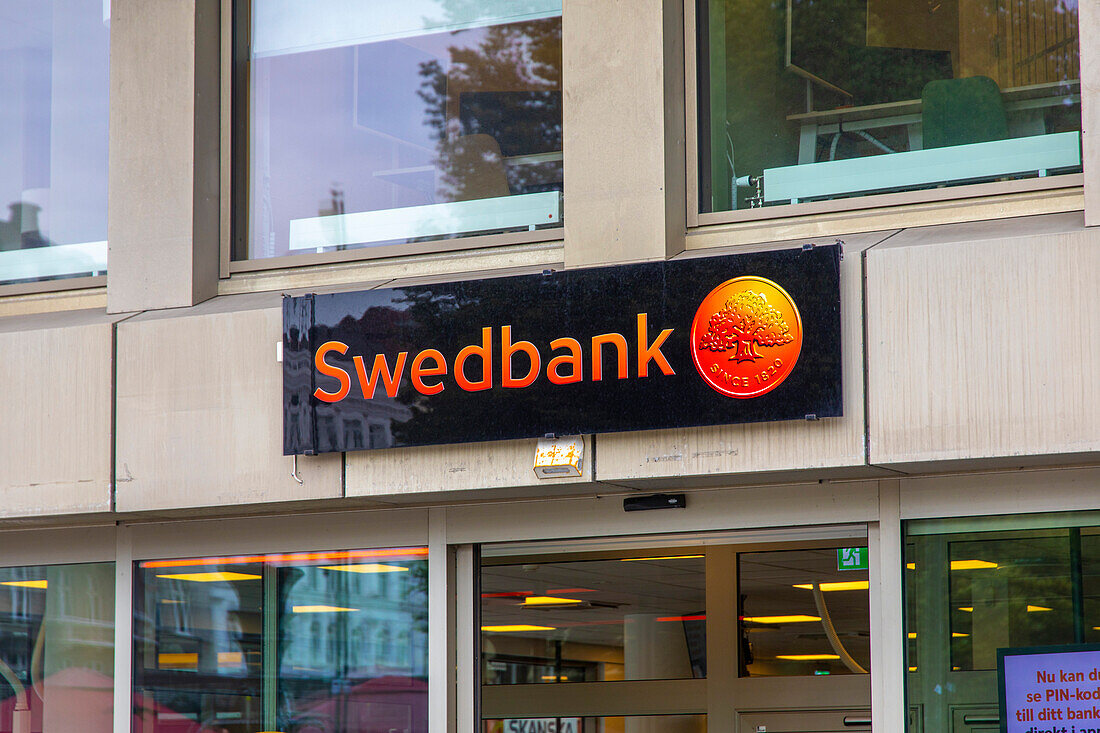 Europe,Scandinavia,Sweden. Skania. Malmoe. Swedbank