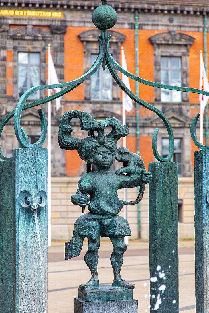 Europa,Skandinavien,Schweden. Schonen. Malmoe. Stortorget Fontaine von Stig Blomberg