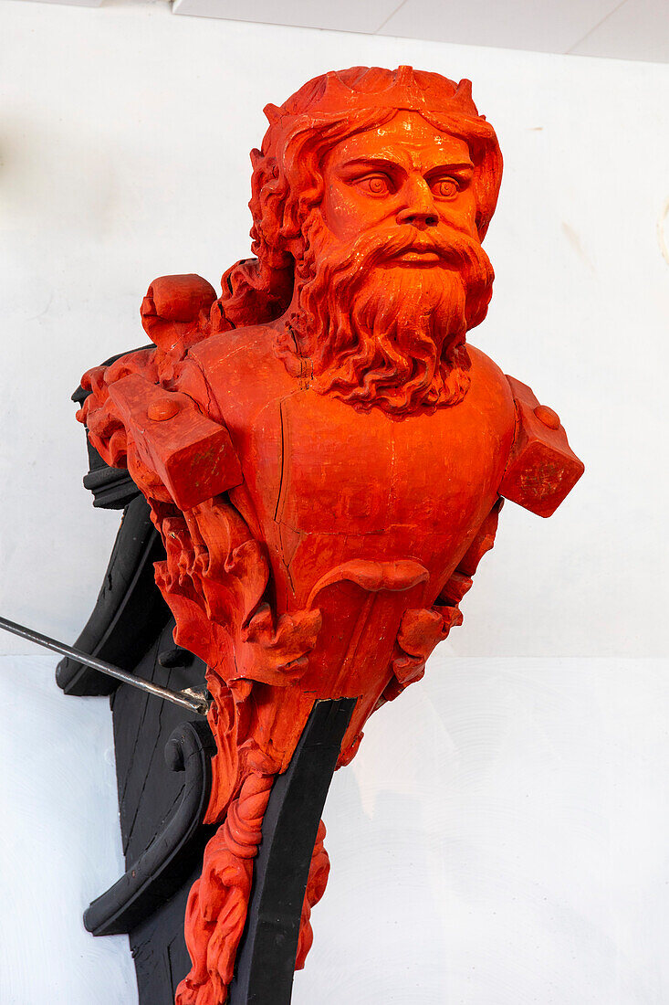 Europe,Scandinavia,Sweden. Karlskrona. Naval museum. Figurehead