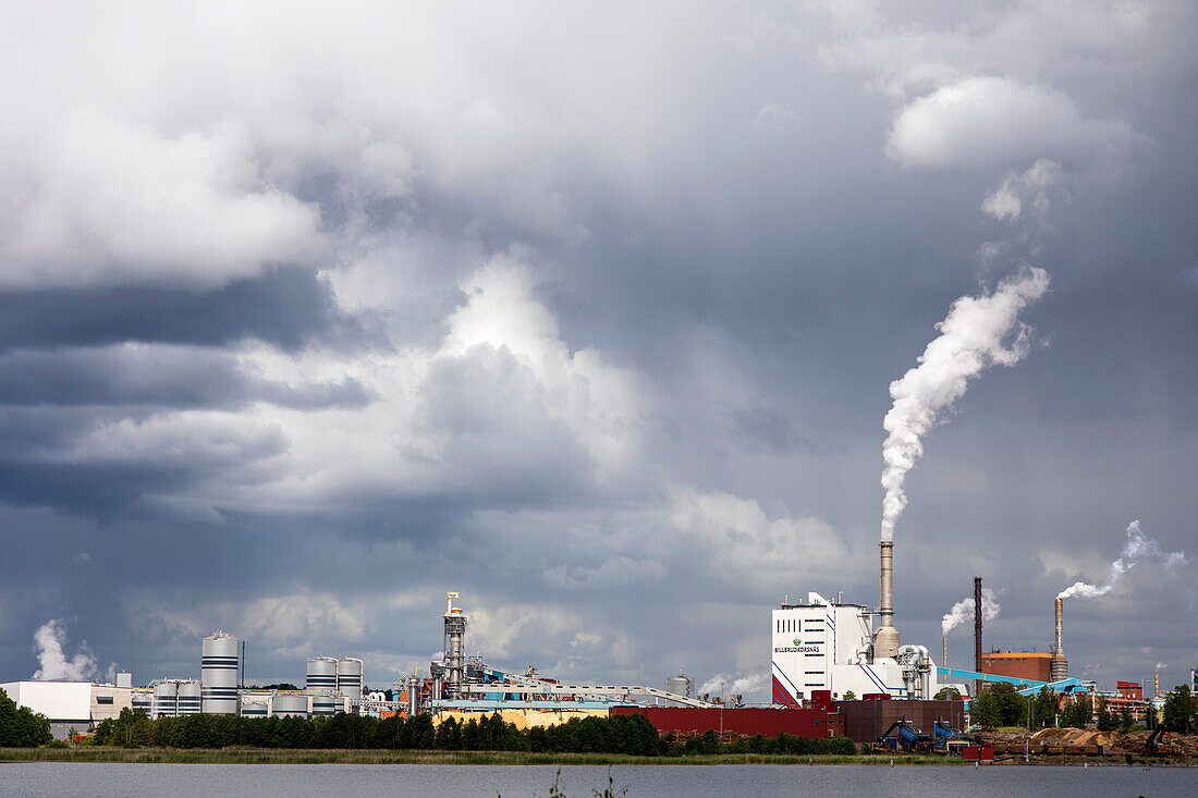 Europe,Scandinavia,Sweden. Grums,paper factory Billerudkorsnas