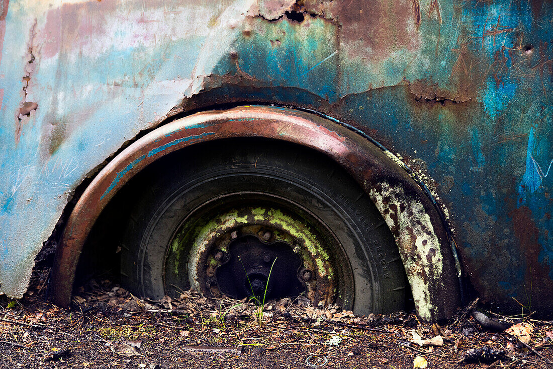 Europe,Scandinavia,Sweden. car cemetery